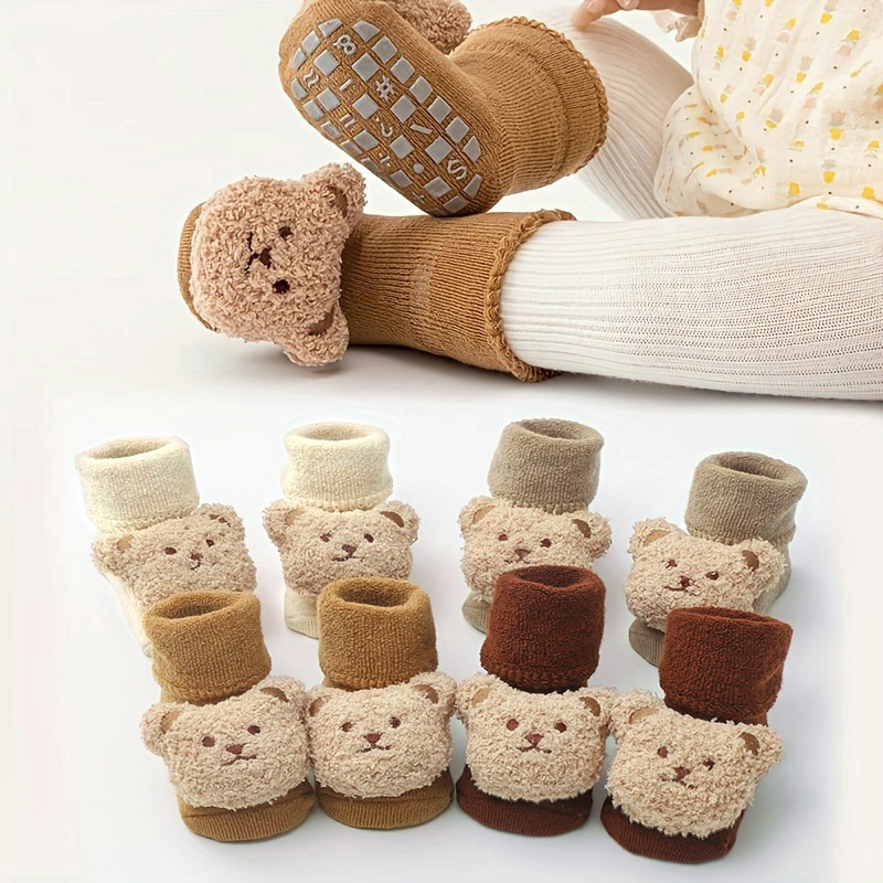 Unisex Baby Socks Non Slip - Meias de bebê algodão grosso quente