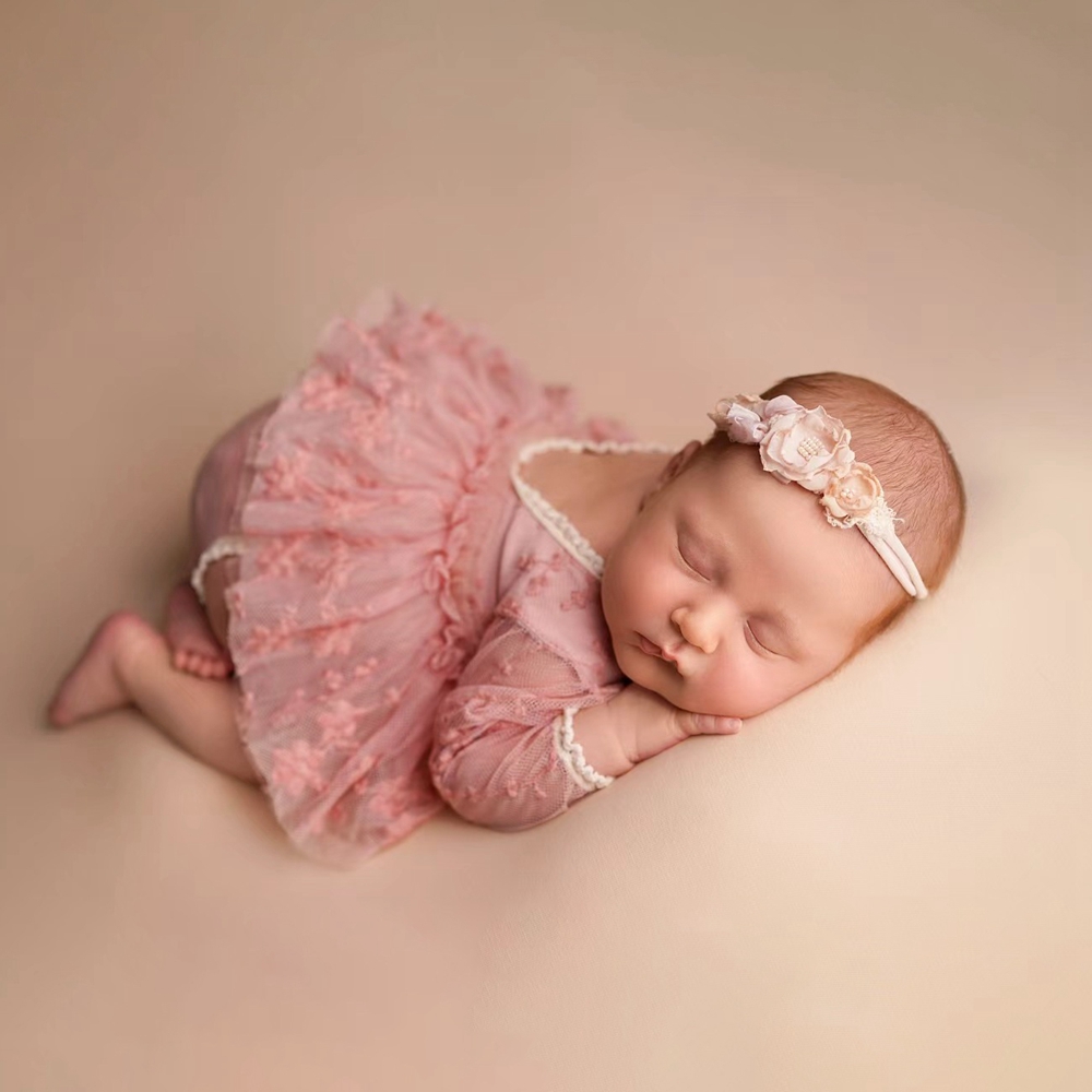Newborn Baby Girl Romper Floral - Vestido Tutu para Bebê Menina Rosa