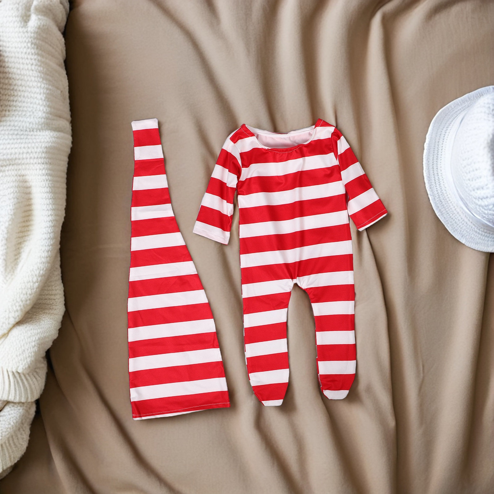 Newborn Baby Girl Romper Floral - Conjunto de roupa para sessão de