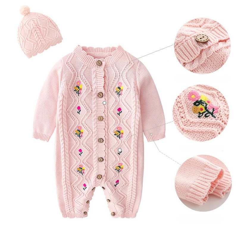 Macacão de Bebê Menina Recém-N - Newborn Baby Girl Romper Floral avaliação e preço