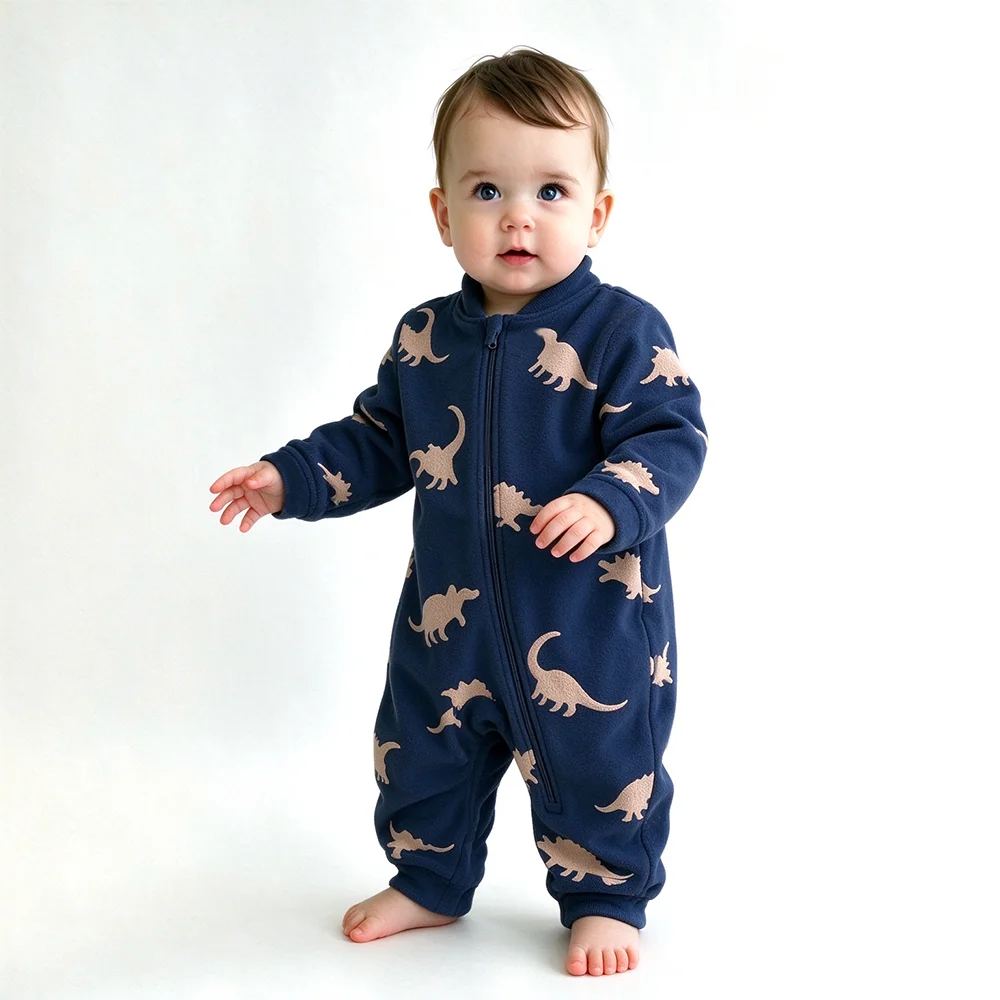 Macacão de lã macio e quente p - Cotton Baby Onesies Zipper avaliação e preço
