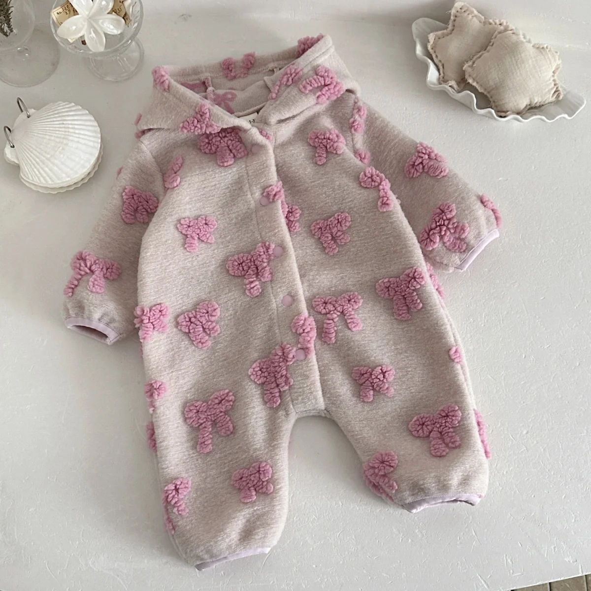 Macacão com capuz para bebês m - Newborn Baby Girl Romper Floral avaliação e preço