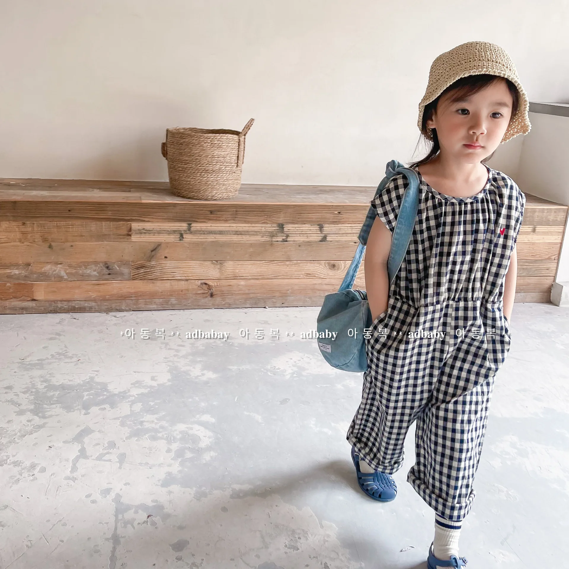 Bebê meninas macacão xadrez cr - Baby Summer Linen Sleeveless Jumpsuit avaliação e preço