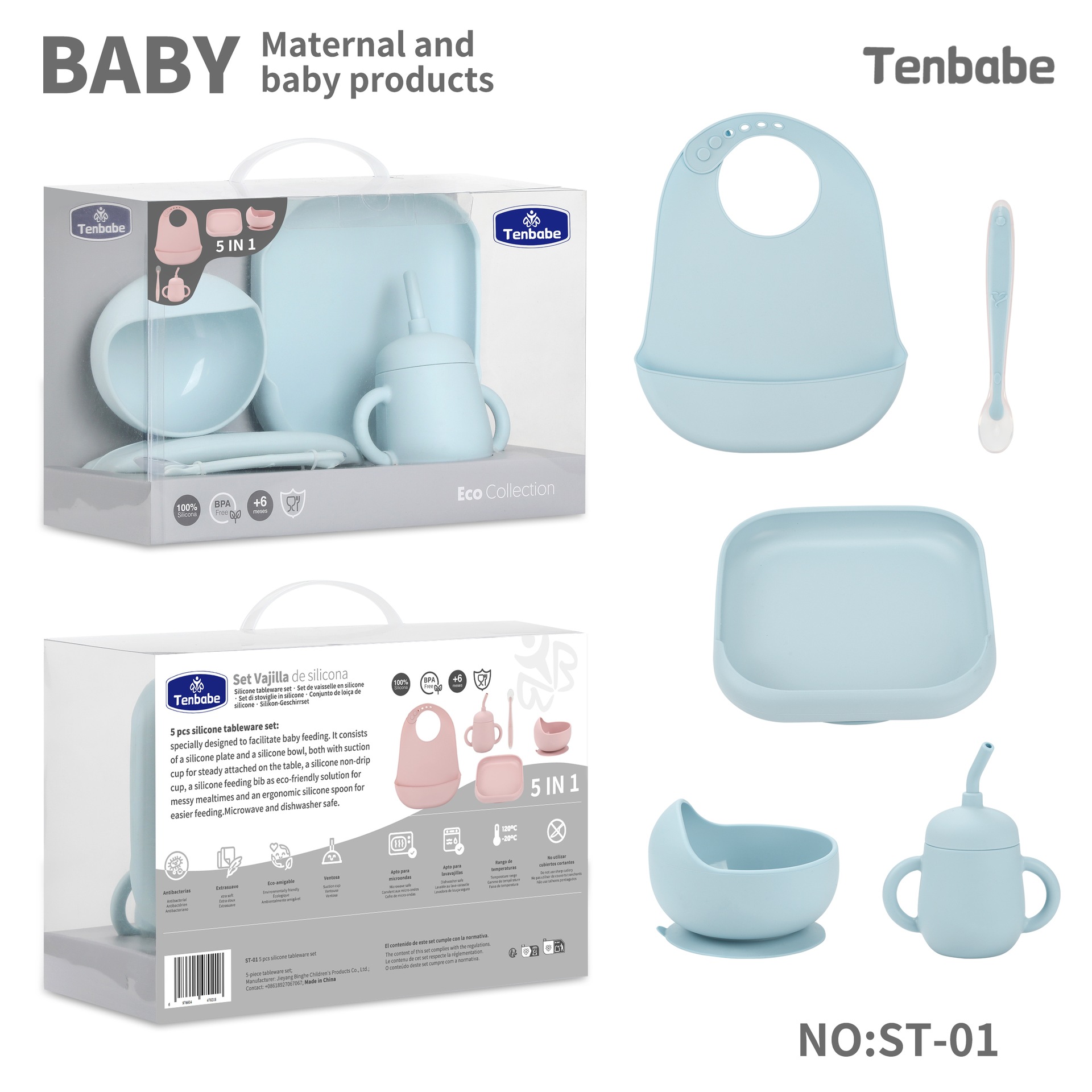 Conjunto de Utensílios para Be - Waterproof Baby Bibs Silicone avaliação e preço