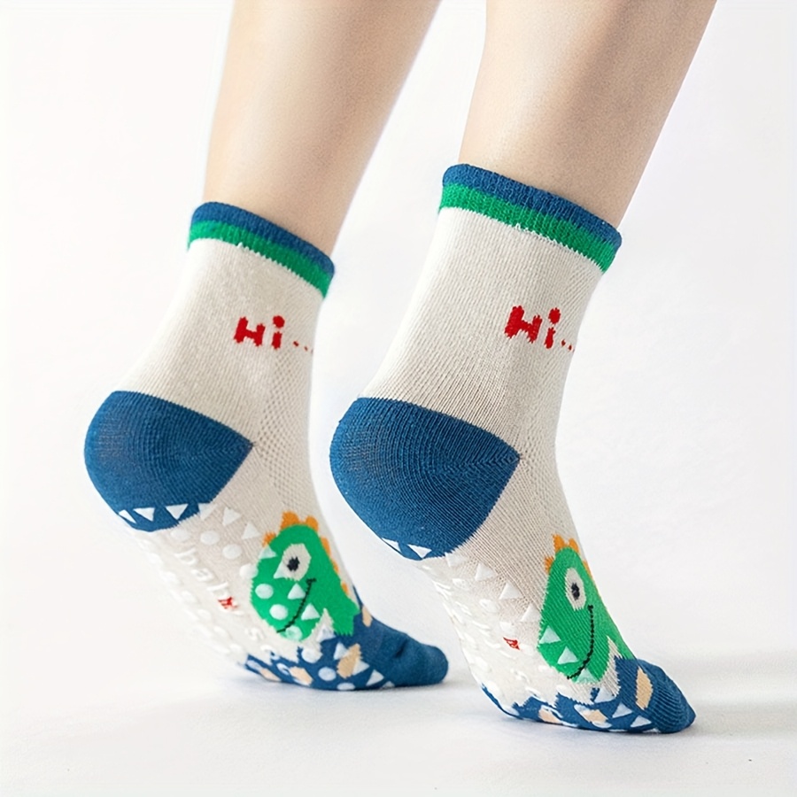5 pares de meias de chão dos d - Unisex Baby Socks Non Slip avaliação e preço