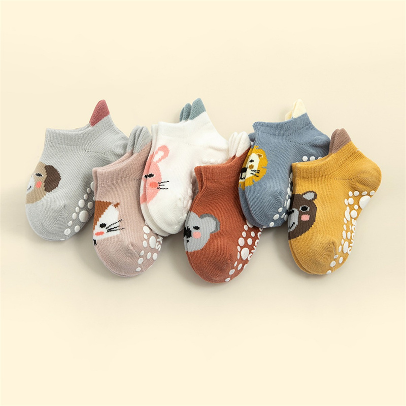 6 pares/set crianças meias de  - Unisex Baby Socks Non Slip avaliação e preço