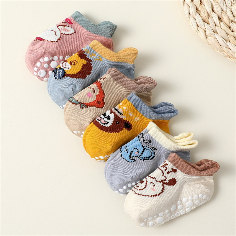 6 pares/set crianças meias de  - Unisex Baby Socks Non Slip avaliação e preço