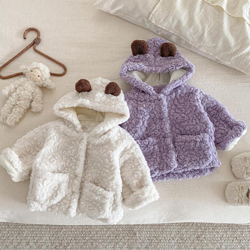 Infantil menino menina bonito  - Toddler Boy Winter Fleece Jacket avaliação e preço