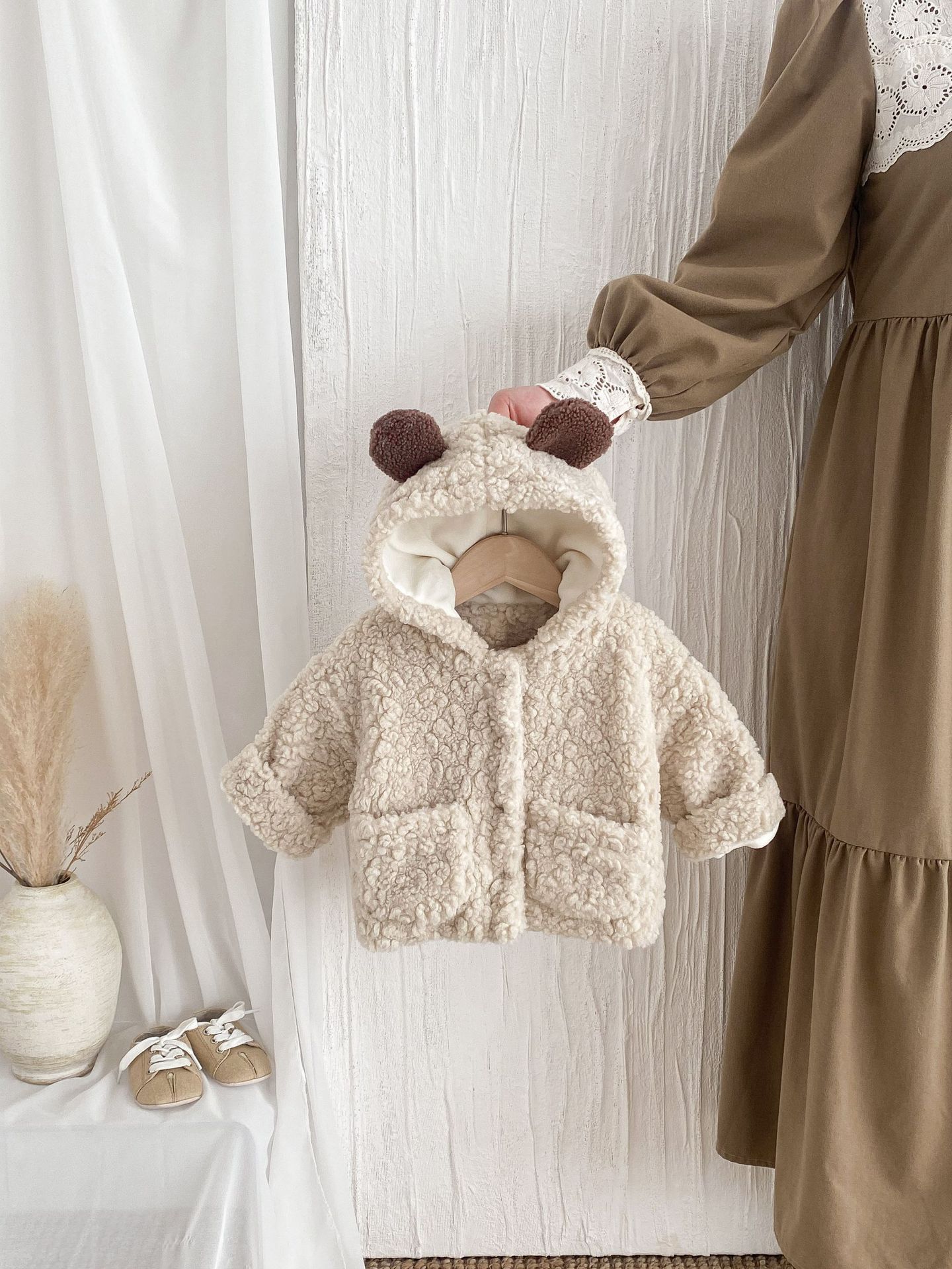 Infantil menino menina bonito  - Toddler Boy Winter Fleece Jacket avaliação e preço
