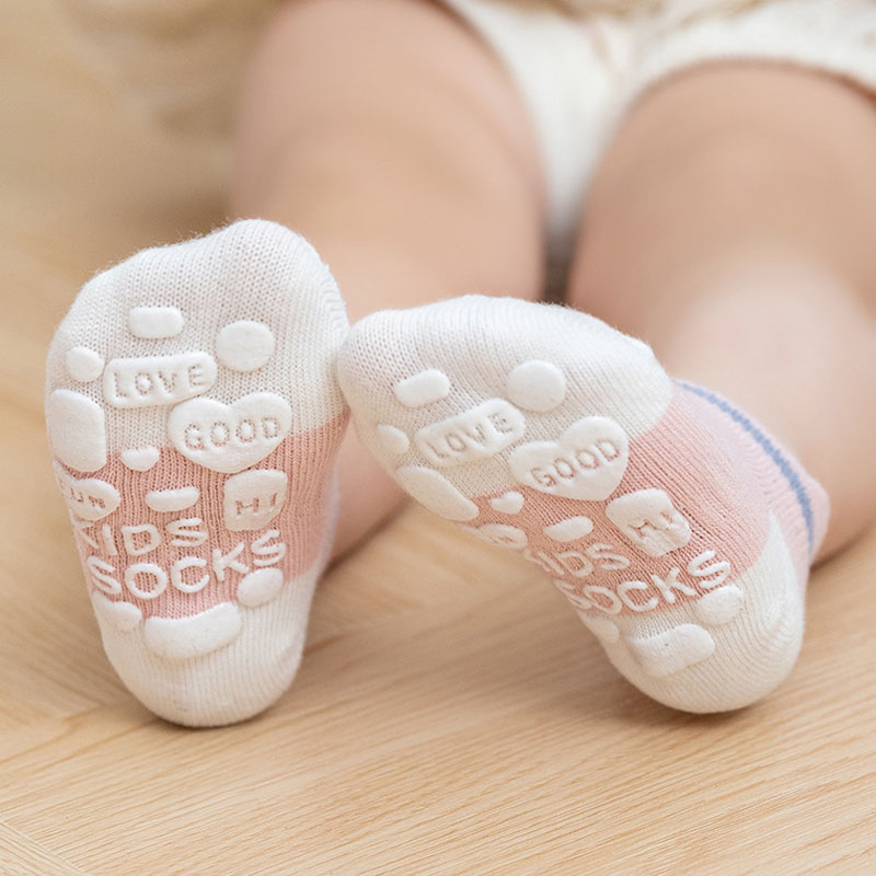 5 pares crianças casuais bonit - Unisex Baby Socks Non Slip avaliação e preço