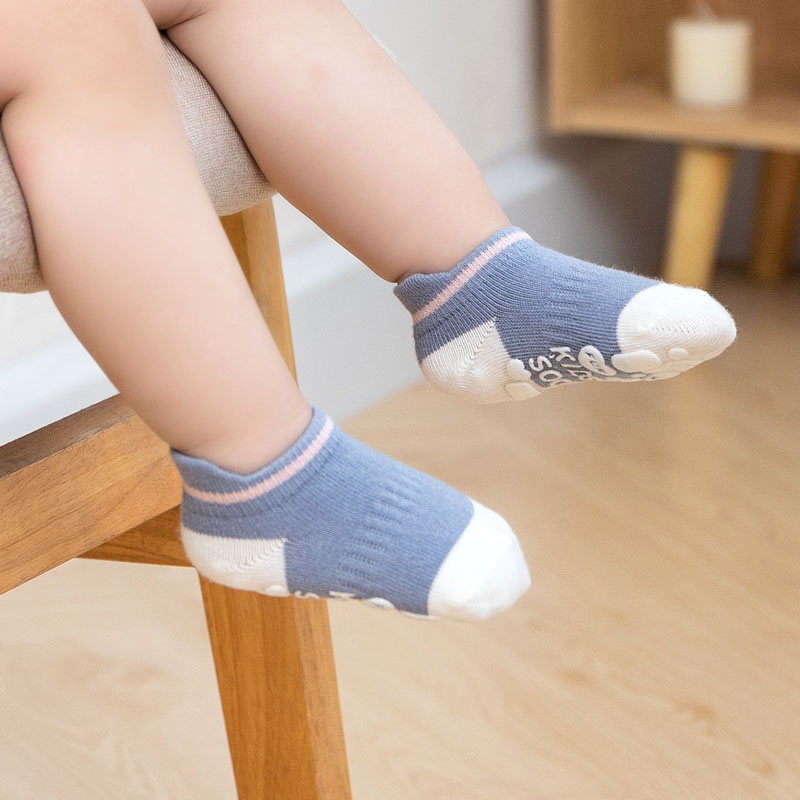 5 pares crianças casuais bonit - Unisex Baby Socks Non Slip avaliação e preço