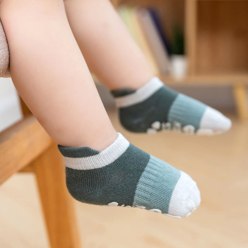 5 pares crianças casuais bonit - Unisex Baby Socks Non Slip avaliação e preço