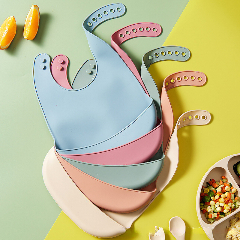 Babadores de silicone para beb - Waterproof Baby Bibs Silicone avaliação e preço